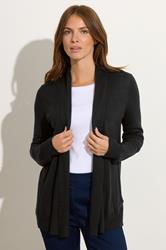 M&Co Black Shawl Collar Cardigan | M&Co 3