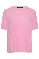 LIMITED COLLECTION Plus Size Pink Step Hem Top | Yours Clothing 7
