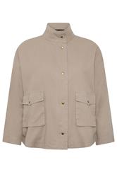 LIMITED COLLECTION Plus Size Taupe Brown Utility Jacket | Yours Clothing 5