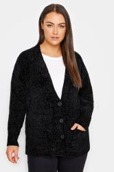 Ladies Chenille Lined Plain Cardigan – UK Sweater House