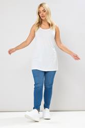 White Vest Top | Yours Clothing 1