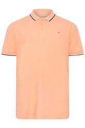 BadRhino Big & Tall Light Orange Tipped Polo Shirt