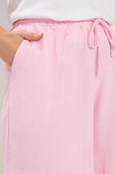 YOURS Plus Size Pink Crinkle Jersey Shorts | Yours Clothing 4
