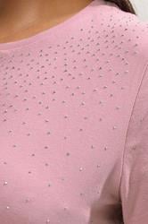 YOURS Plus Size Pink Diamante Embellished T-Shirt | Yours Clothing 4