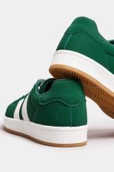 Green Padded Lace Up Trainers In Wide E Fit | Yours Clothing 4