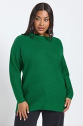 YOURS Plus Size Dark Bright Essential Knitted Jumper | Yours Clothing 3