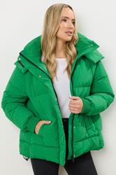 LTS Tall Green Oversized Padded Coat | Long Tall Sally 1