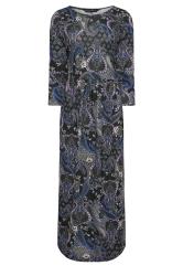 M&Co Black Paisley Print Midi Dress | M&Co 5