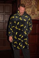 BadRhino Big & Tall Black Batman Blanket Hoodie | BadRhino 3