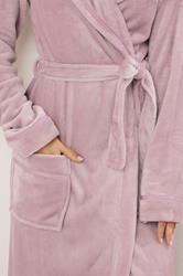 LTS Tall Light Pink Shawl Collar Maxi Dressing Gown | Long Tall Sally 5