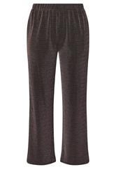 YOURS Plus Size Black Metallic Wide Leg Trousers | Yours Clothing 5
