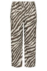 LIMITED COLLECTION Plus Size Brown Zebra Wide Leg Trousers | Yours Clothing 5