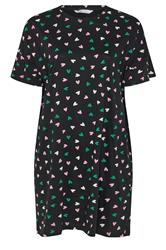 YOURSET 2 PACK Plus Size Grey 'Pasta Club' Sleep Tee Nightdresses | Yours Clothing 9