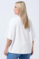LIMITED COLLECTION Plus Size White 'Bride To Be' Metallic T-Shirt | Yours Clothing 4