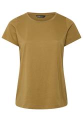 YOURS Plus Size Yellow Crew-Neck T-Shirt | Yours Clothing 1