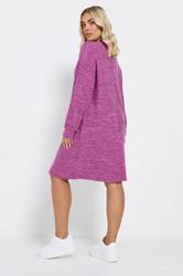 YOURS Plus Size Pink Soft Touch Jumper Dress | Yours Clothing 2
