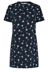 YOURSET 2 PACK Plus Size Green Cocktail Print Sleep Tee Nightdresses | Yours Clothing 9