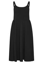 YOURS Curve Black Shirred Sundress