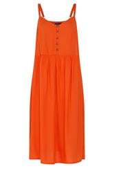 YOURS Curve Orange Strappy Midi Sundress