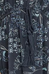 LTS Tall Women's Navy Blue Floral Tie Waist Maxi Dress | Long Tall Sally 4