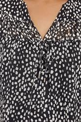 EVANS Plus Size Spot Print Chiffon Blouse | Evans 5