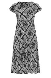 YOURS Curve Black Daisy Smock Dress