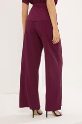 STAR Burgundy Red Wide Leg Trousers  | StarByJM 2