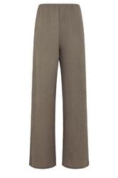 LTS Tall Mocha Brown Textured Wide Leg Trousers