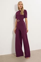 LTS Tall Berry Red Belted Jumpsuit | Long Tall Sally  3