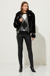 STAR Black Faux Fur Coat | StarByJM 1