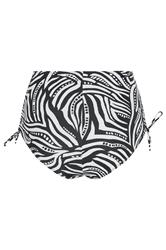 YOURS Plus Size Black Abstract Super High Waist Bikini Brief | Yours Clothing 8