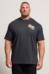 BadRhino Big & Tall Grey Billiards Club Graphic T-Shirt | BadRhino 3