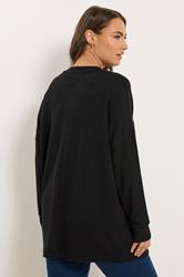 YOURS Plus Size Black Sequin Snowflake Novelty Christmas Jumper | Yours Clothing 2