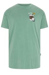 BadRhino Big & Tall Green Extra Long Pigment Dye Golf Graphic T-Shirt | BadRhino 6