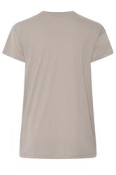 YOURS Plus Size Mocha Brown Floral Stud T-Shirt | Yours Clothing 6