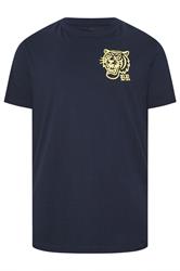 BadRhino Big & Tall Navy Blue Tiger Graphic T-Shirt | BadRhino 7