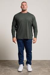BadRhino Big & Tall Charcoal Grey Long Sleeve T-Shirt | BadRhino 1