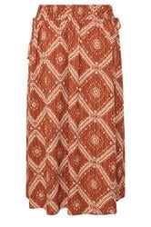 YOURS Plus Size Rust Orange Abstract Skirt 8