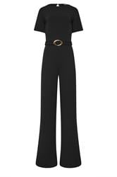 LTS Tall Black Belted Jumpsuit