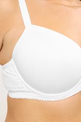 YOURSET 2 PACK Plus Size White & Black Soft Touch Moulded Underwired T-Shirt Bras | Yours Clothing 7