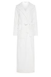 LTS Tall White Luxury Soft Fleece Maxi Dressing Gown