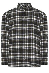 BadRhino Big & Tall Black & Yellow Brushed Checked Shirt