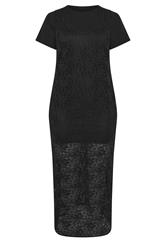 LIMITED COLLECTION Plus Size Black Lace 2-In-1 Maxi Dress | Yours Clothing 5