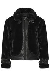 STAR Black Faux Fur Coat | StarByJM 5