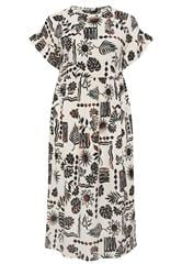 YOURS Curve Ivory White Abstract Midi Dress