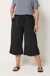 YOURS Plus Size Black Culottes | Yours Clothing 3
