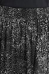 YOURS Plus Size Black Abstract Print Tiered Skirt | Yours Clothing 4