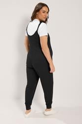 BUMP IT UP MATERNITY Curve Black Oversized Jumpsuit | Yours Clothing 4