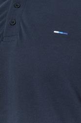 BadRhino Big & Tall Navy Blue & Red Contrast Polo Shirt | BadRhino 7