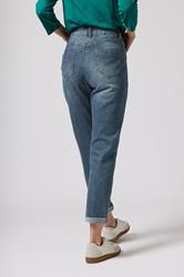 M&Co Blue Mid Wash Boyfriend Jeans | M&Co 4